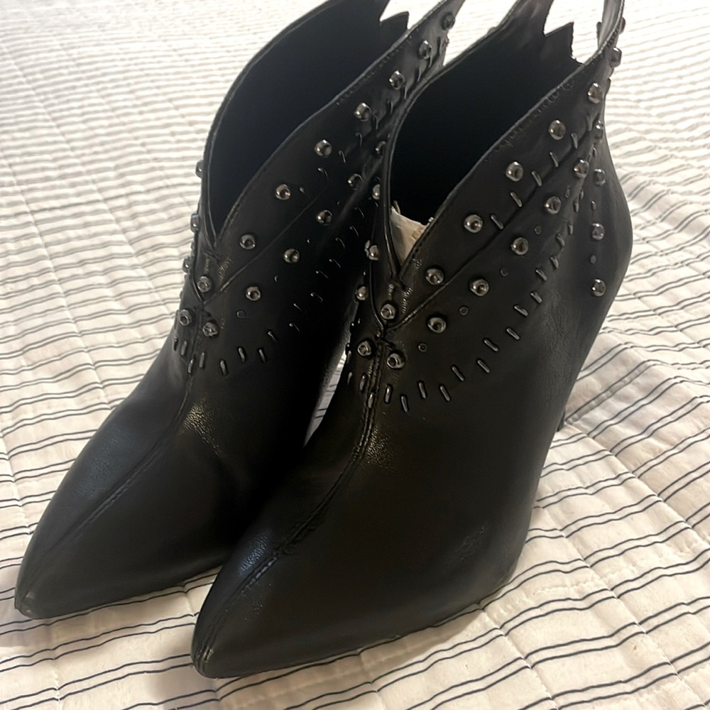 Black booty heels